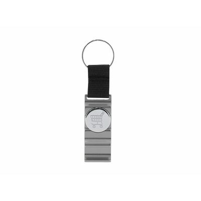 Llavero con moneda y soporte Plat