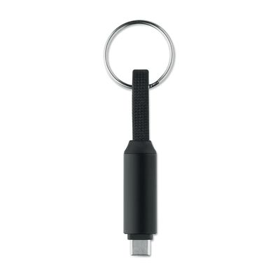 Llavero con cable de carga tipo C