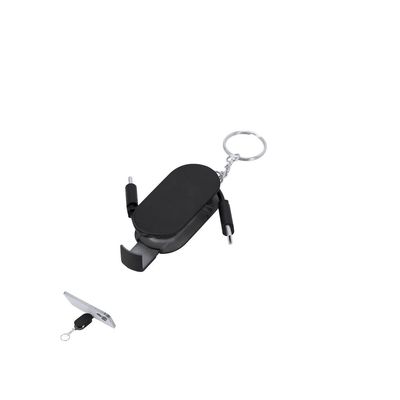 Llavero con soporte móvil y cable carga 60W
