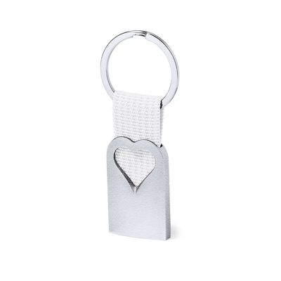 Llavero Corazón con Cinta
