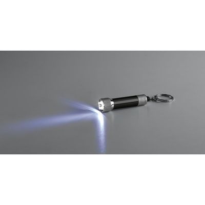 Llavero aluminio con linterna LED 3pos.