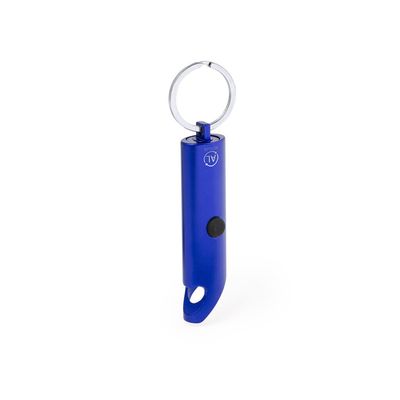 Llavero Linterna con Abridor Azul