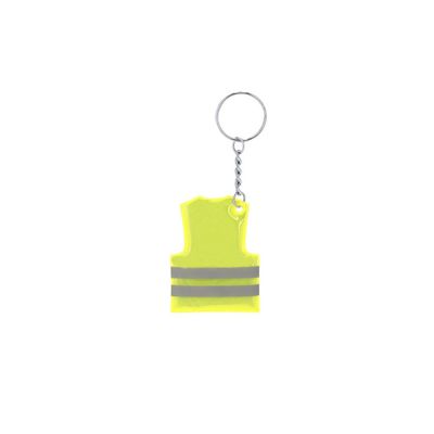 Llavero mini chaleco reflectante PVC