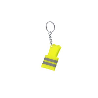 Llavero mini chaleco reflectante PVC