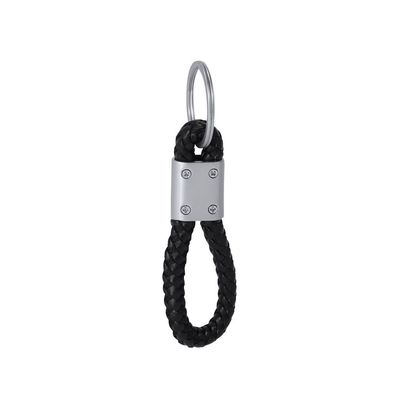 Llavero con cordón de PU trenzada