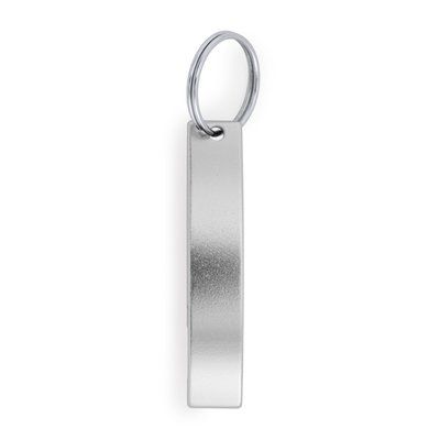 Llavero abridor de aluminio ligero Plata