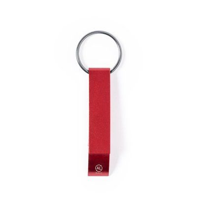 Llavero Abridor Aluminio Reciclado Roj