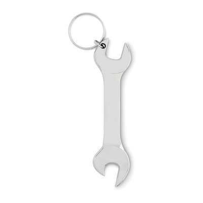 Llavero abridor estilo llave inglesa Plata