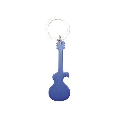 Llavero abridor guitarra de aluminio Azul