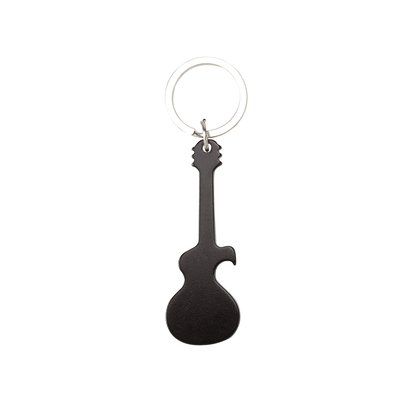 Llavero abridor guitarra de aluminio Neg