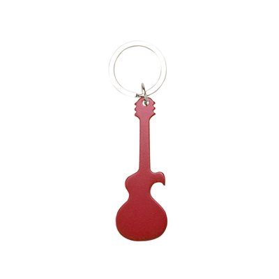 Llavero abridor guitarra de aluminio Roj