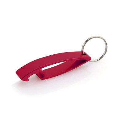 Llavero abridor sencillo en aluminio Roj