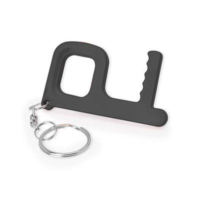 Llavero ABS anti-contacto y anti-bacterias Negro Talla Única Adulto