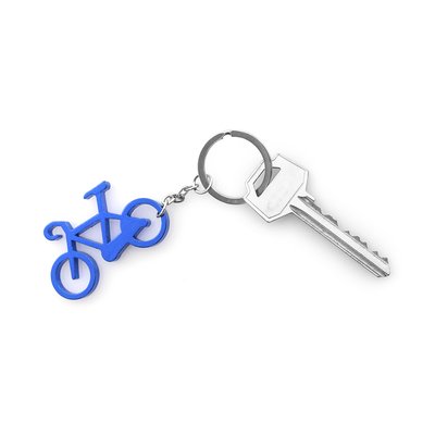 Llavero de aluminio con forma de bicicleta