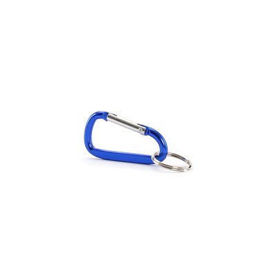 Llavero de aluminio con forma de mosquetón ideal para grabado