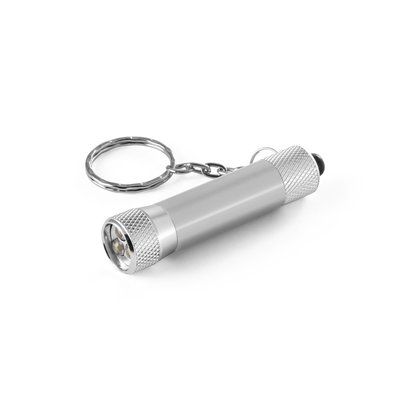 Llavero aluminio con linterna LED 3pos.