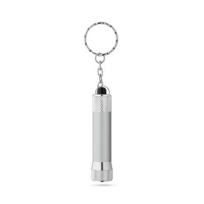 Llavero aluminio con linterna LED 3pos.