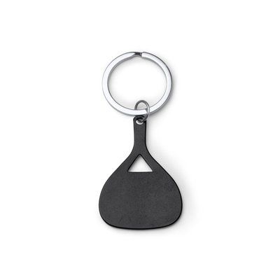 Llavero de aluminio Negro