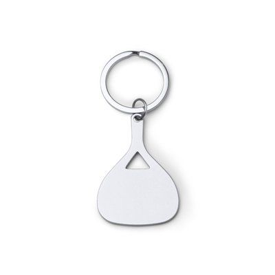 Llavero de aluminio Plata TALLA ÚNICA ADULTO
