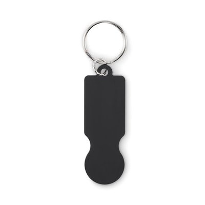 Llavero de aluminio reciclado con ficha