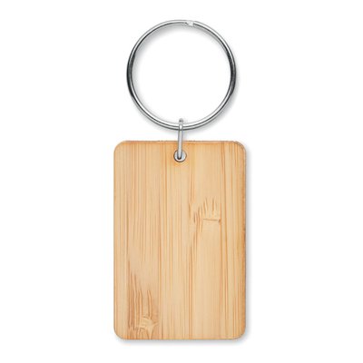 Llavero de Bambú Rectangular