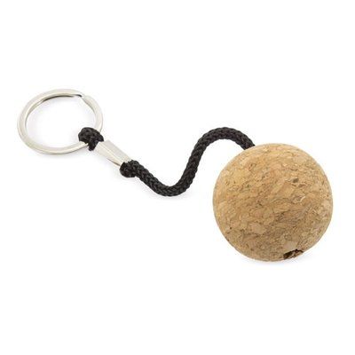 Llavero con Bola de Corcho