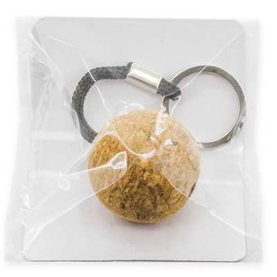 Llavero con Bola de Corcho