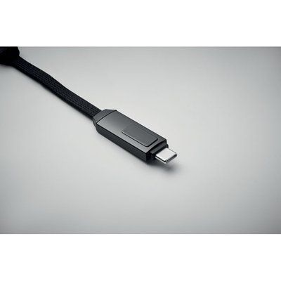 Llavero con cable de carga tipo C