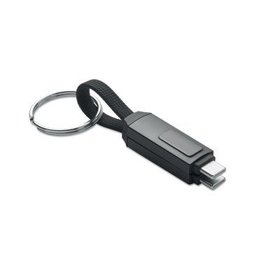 Llavero con cable de carga tipo C