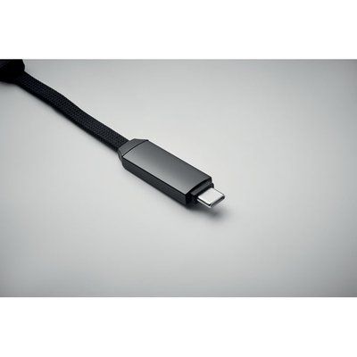 Llavero con cable de carga tipo C