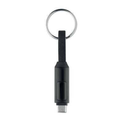 Llavero con cable de carga tipo C
