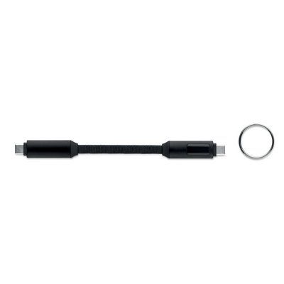 Llavero con cable de carga tipo C