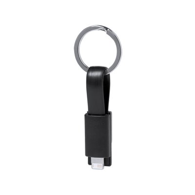 Llavero Cargador MicroUSB/Lightning Neg