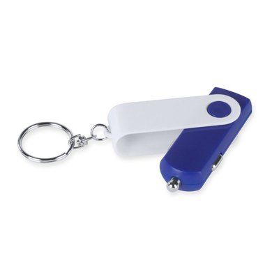 Llavero Cargador USB Coche Azul