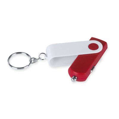 Llavero Cargador USB Coche Rojo