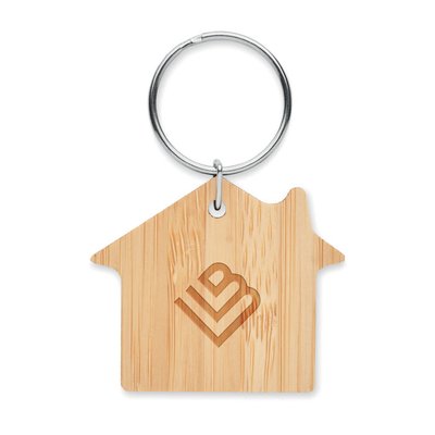Llavero Casa de Bambú Ecológico