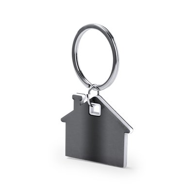Llavero casita en acero inox Bla