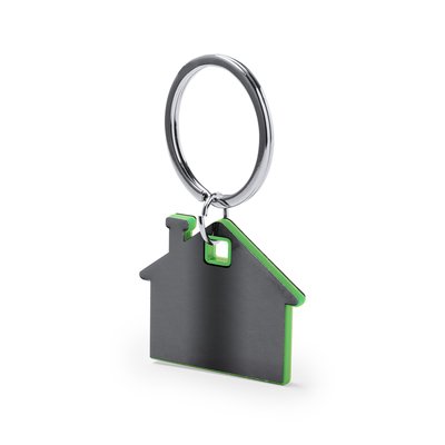 Llavero casita en acero inox Vec