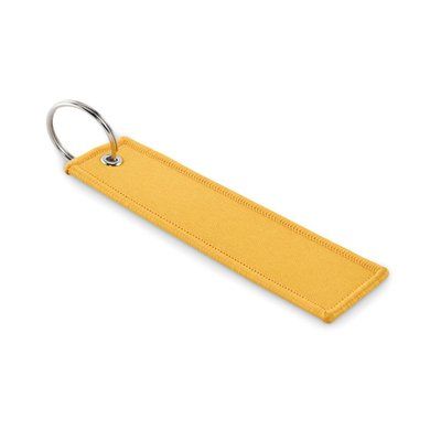 Llavero de cinta de poliéster Amarillo