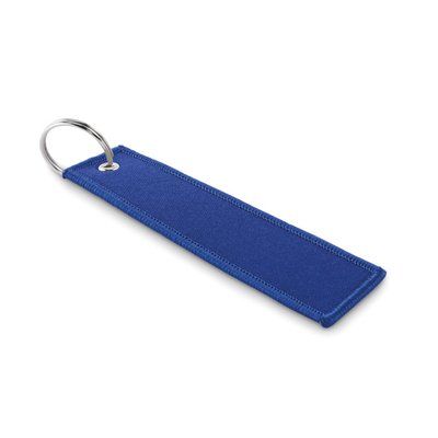 Llavero de cinta de poliéster Azul Royal