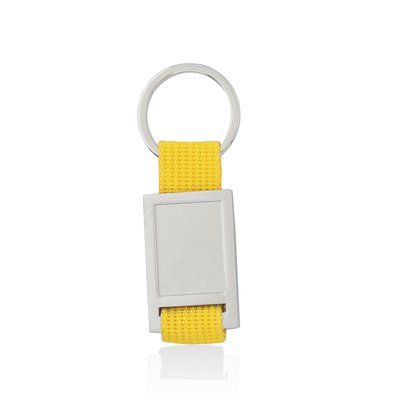 Llavero con cinta de poliester para marcado en doming Ama