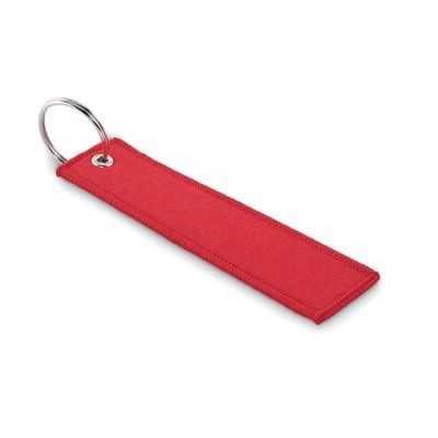 Llavero de cinta de poliéster Rojo