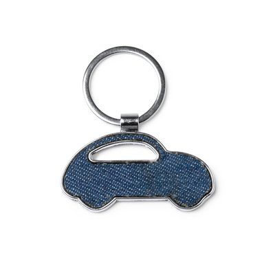 Llavero coche de tejido vaquero Denim Vigore