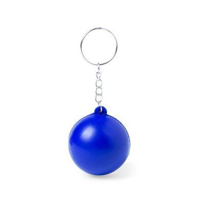 Llavero con pelota antiestres Azul