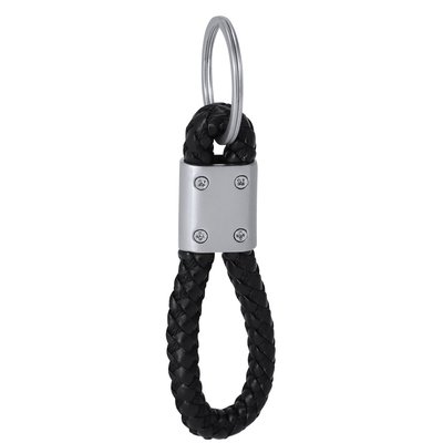 Llavero con cordón de PU trenzada
