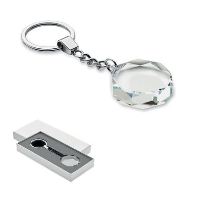 Llavero de cristal para premios Transparente