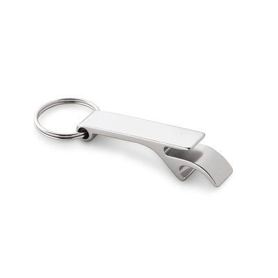 Llavero Descapsulador de Aluminio Cromado