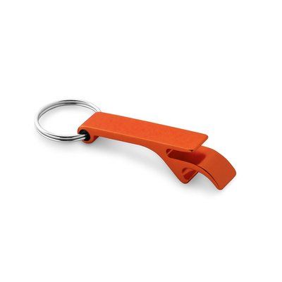 Llavero Descapsulador de Aluminio Naranja