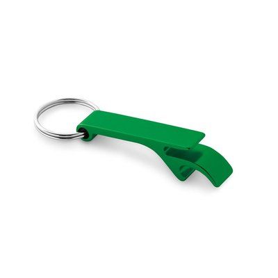 Llavero Descapsulador de Aluminio Verde