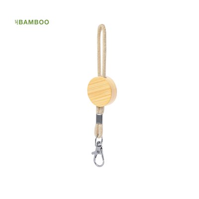 Llavero eco de bambú y algodón